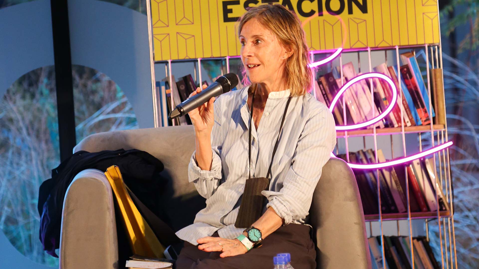 La escritora María Negroni en la primera jornada del festival Fervor (Ministerio de Cultura de la Ciudad)