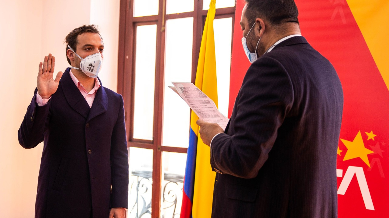 Luis Ernesto Gómez asumió como alcalde encargado. Foto: Secretaría de Gobierno