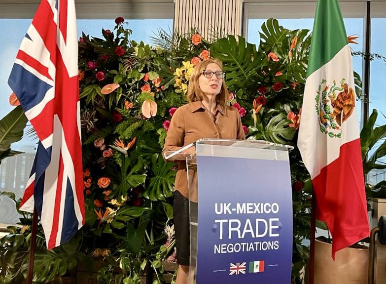 Tatiana Clouthier, secretaria de Economía de México. (FOTO: Twitter SE)