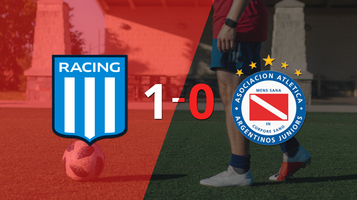 Con lo justo, Racing Club venció a Argentinos Juniors 1 a 0 en el Cilindro