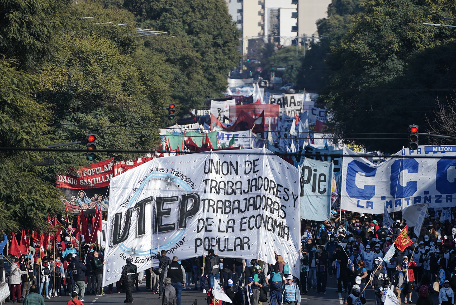 La CCC de Juan Carlos Alderete forma parte de Los Cayetanos y la Unión de Trabajadores de la Economía Popular (UTEP) (Franco Fafasuli)