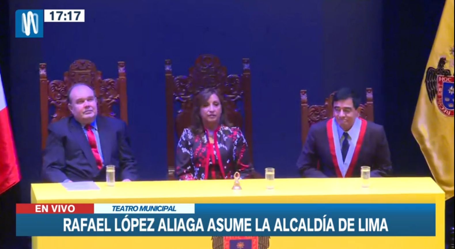 Juramentación de López Aliaga como alcalde de Lima