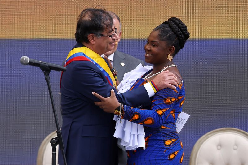 Francia Márquez se convirtió el la primer vicepresidenta afro colombiana (Foto: REUTERS/Luisa González)