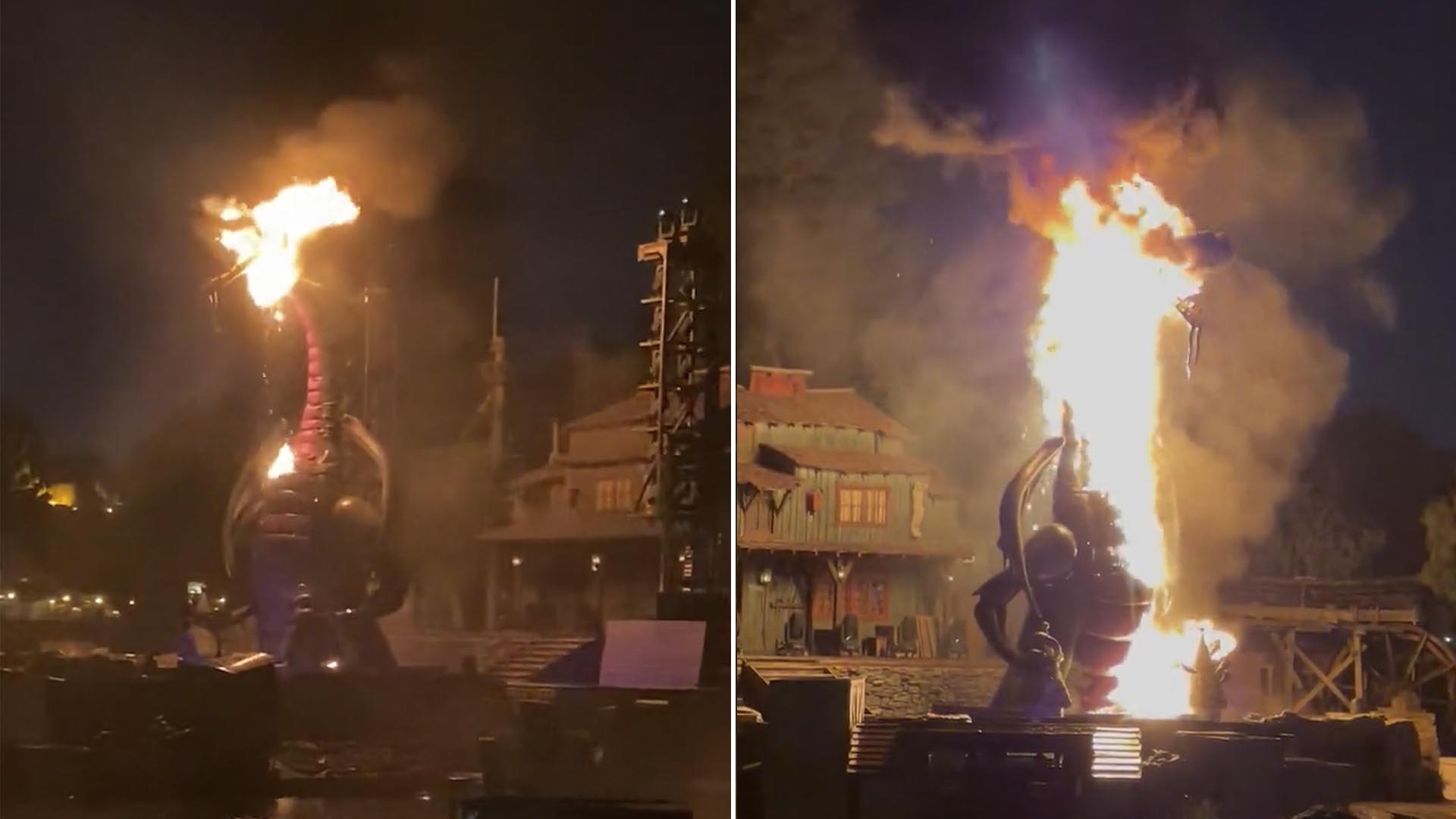 Susto en Disney: una atracción se incendió en California y evacuaron a los visitantes