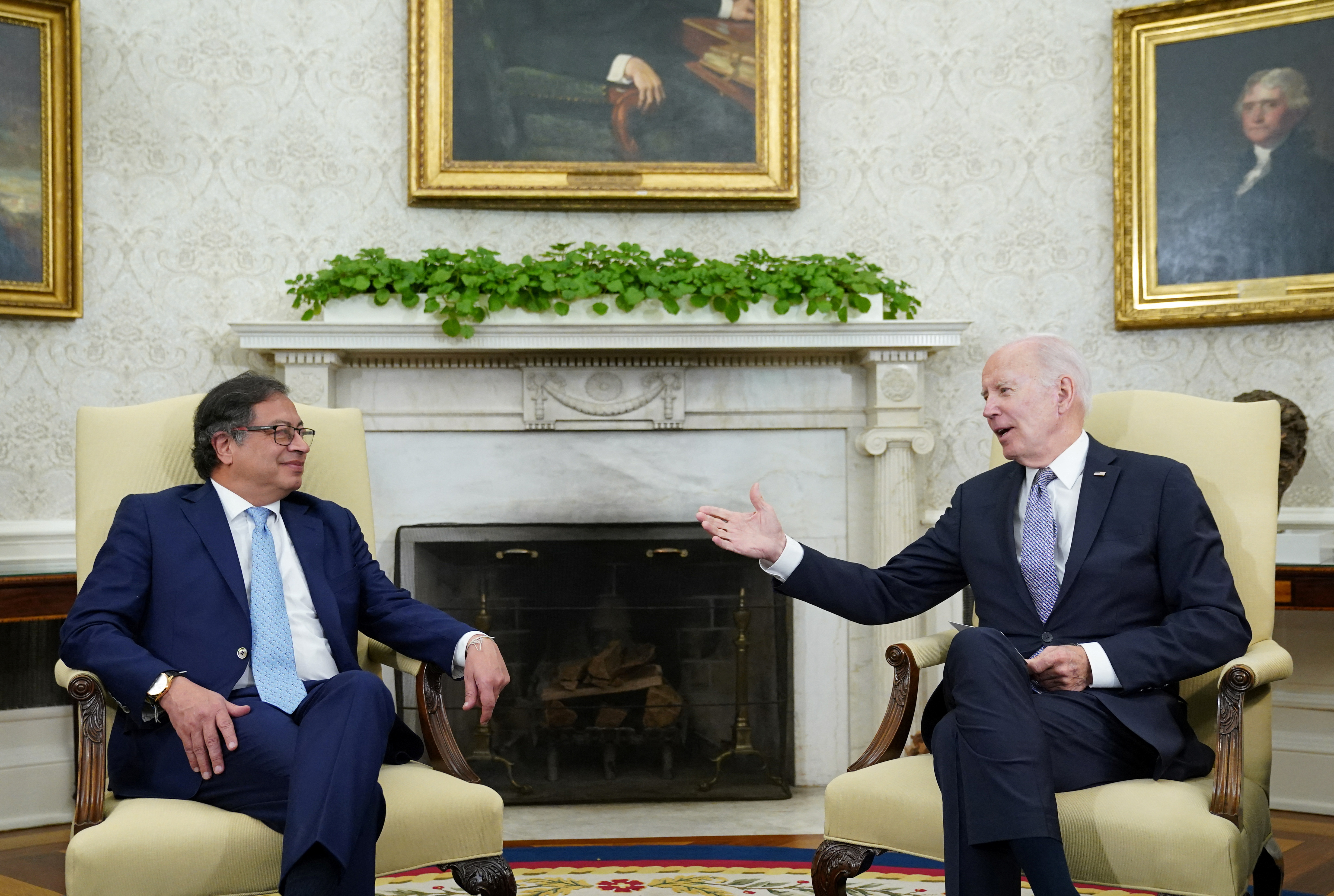 Petro y Biden: comenzó la reunión en la Casa Blanca