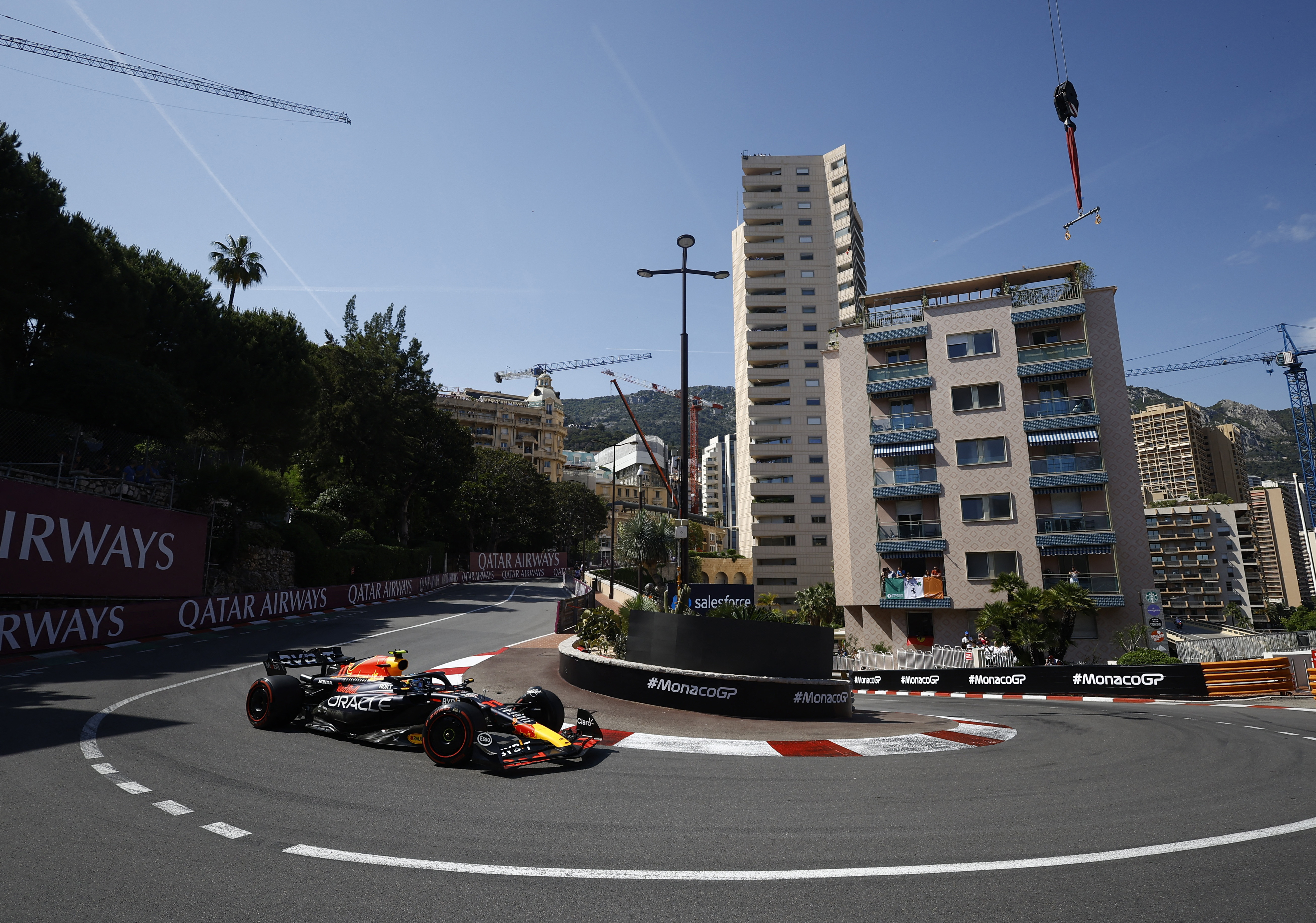 Formula One F1 - Formula One F1 - Monaco Grand Prix - Circuit de Monaco, Monte Carlo, Monaco - May 27, 2023 Red Bull's Sergio Perez during qualifying REUTERS/Stephane Mahe