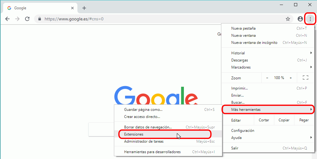 Extensiones de Google Chrome. (foto: McLibre.org)