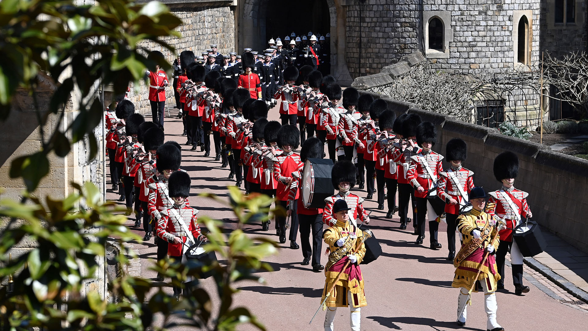 Durante 18 años el duque de Edimburgo y esposo de la reina Isabel planeó su funeral. El mismo dejó escrito qué música deseaba que se interpretara (Photo by LEON NEAL / POOL / AFP)