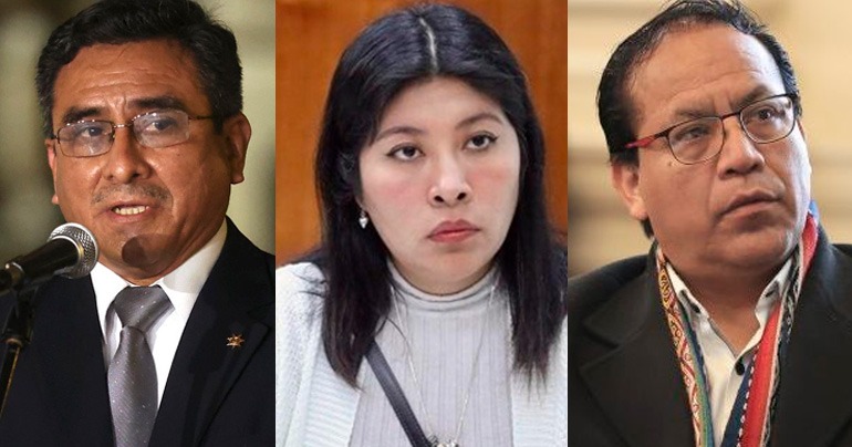 Congreso define en breve acusación constitucional contra Betssy Chávez, Roberto Sánchez y Willy Huerta
