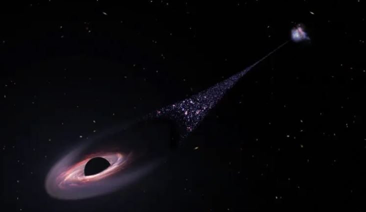 Enigma resuelto: los astrónomos descifraron el misterio del agujero negro supermasivo fuera de control  