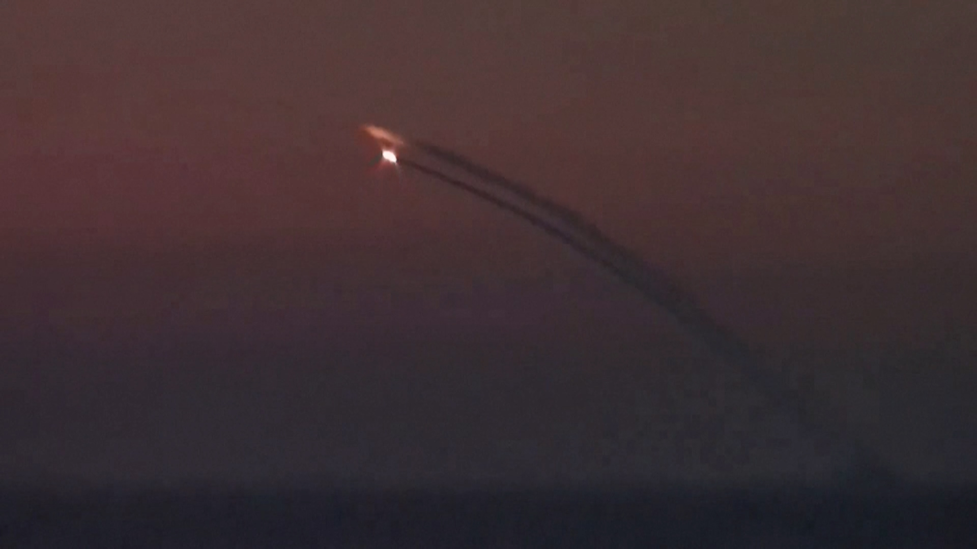 Images of cruise missiles after launch (Reuters)