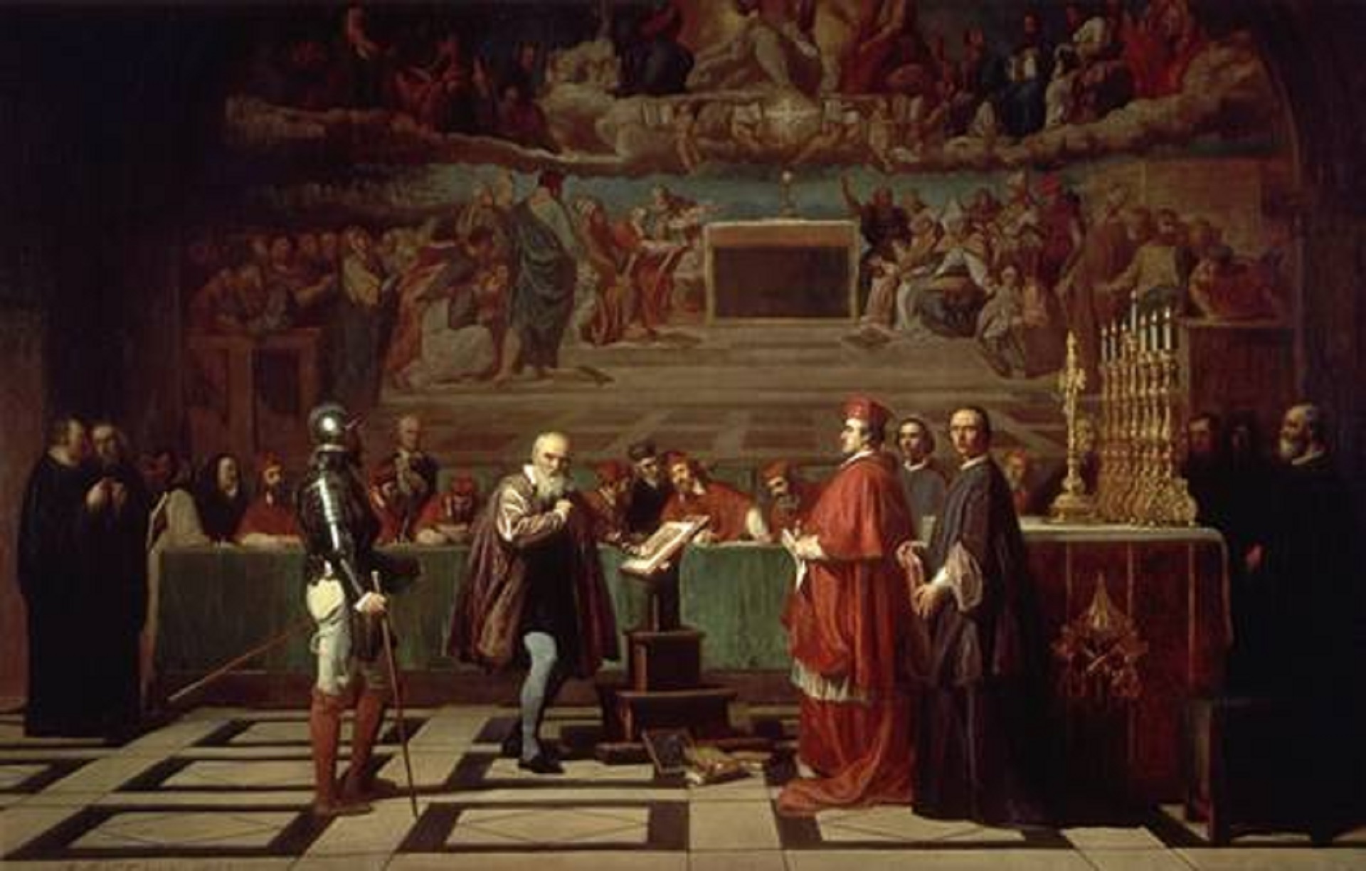 Galileo ante el Santo Oficio, por Joseph-Nicolas Robert-Fleury