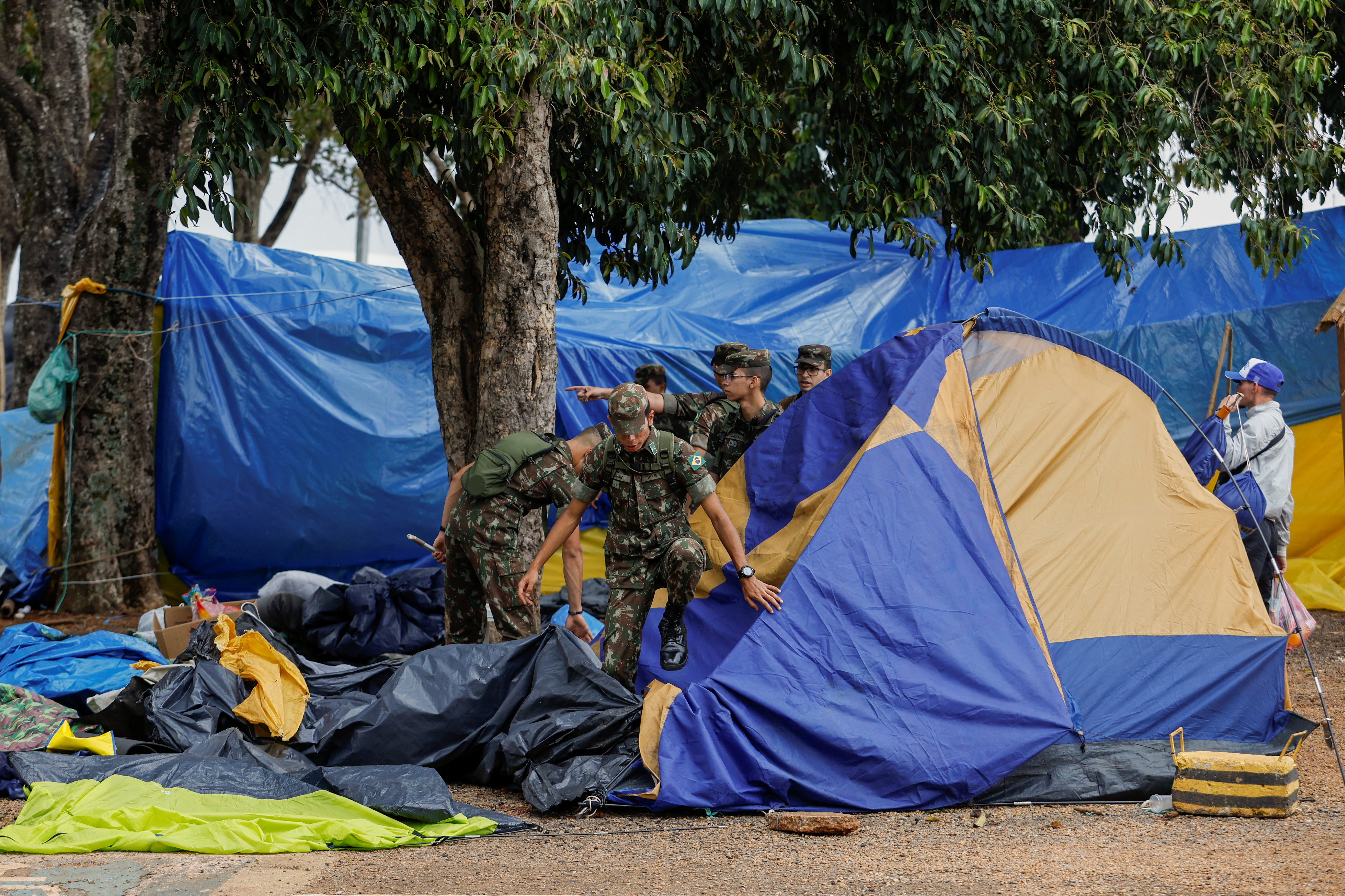 The eviction passed without resistance (Reuters)