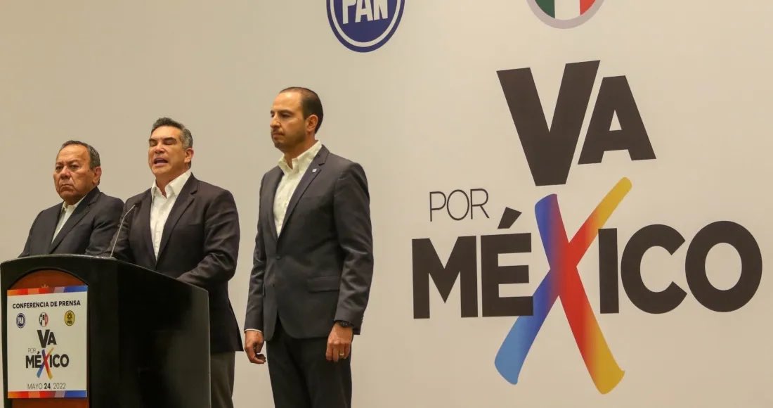 La alianza opositora Va por México ha emprendido acciones para frenar propuestas constitucionales de López Obrador. (Foto: @epigmenioibarra)