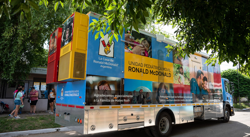 Il programma Casa Ronald è sviluppato in nove paesi, con 50 unità pediatriche mobili. (Immagine: cortesia Casa Ronald)