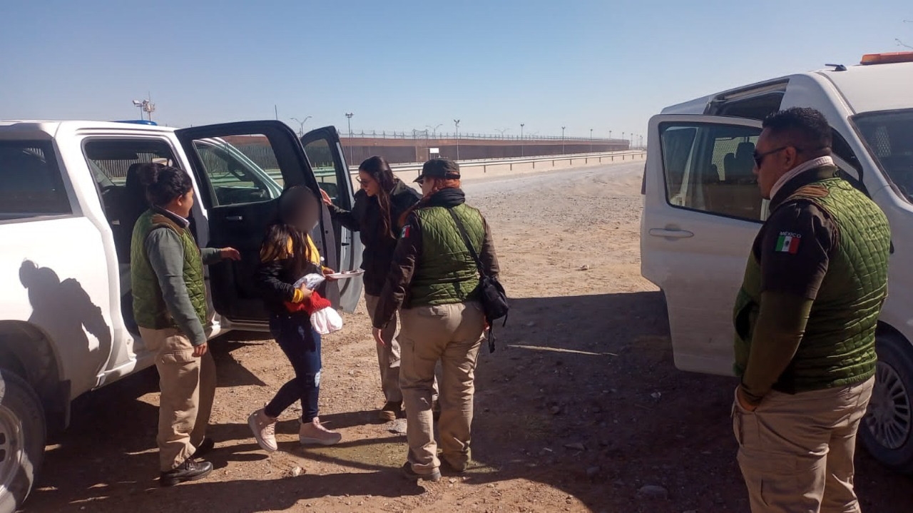 Un total de 11 niñas, niños y adolescentes no acompañados fueron resguardados en la frontera de Ciudad Juárez.
(@INAMI_mx)