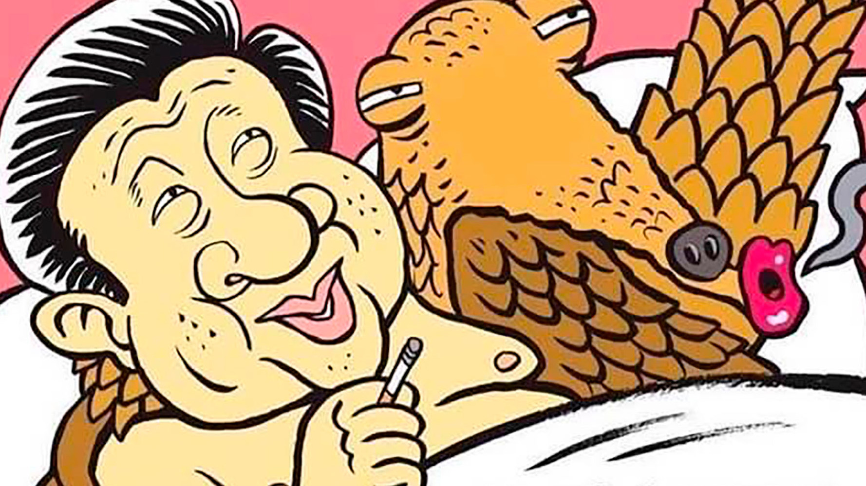 Xi Jinping y un pangolín... en la intimidad: la desafiante tapa de Charlie Hebdo por el coronavirus