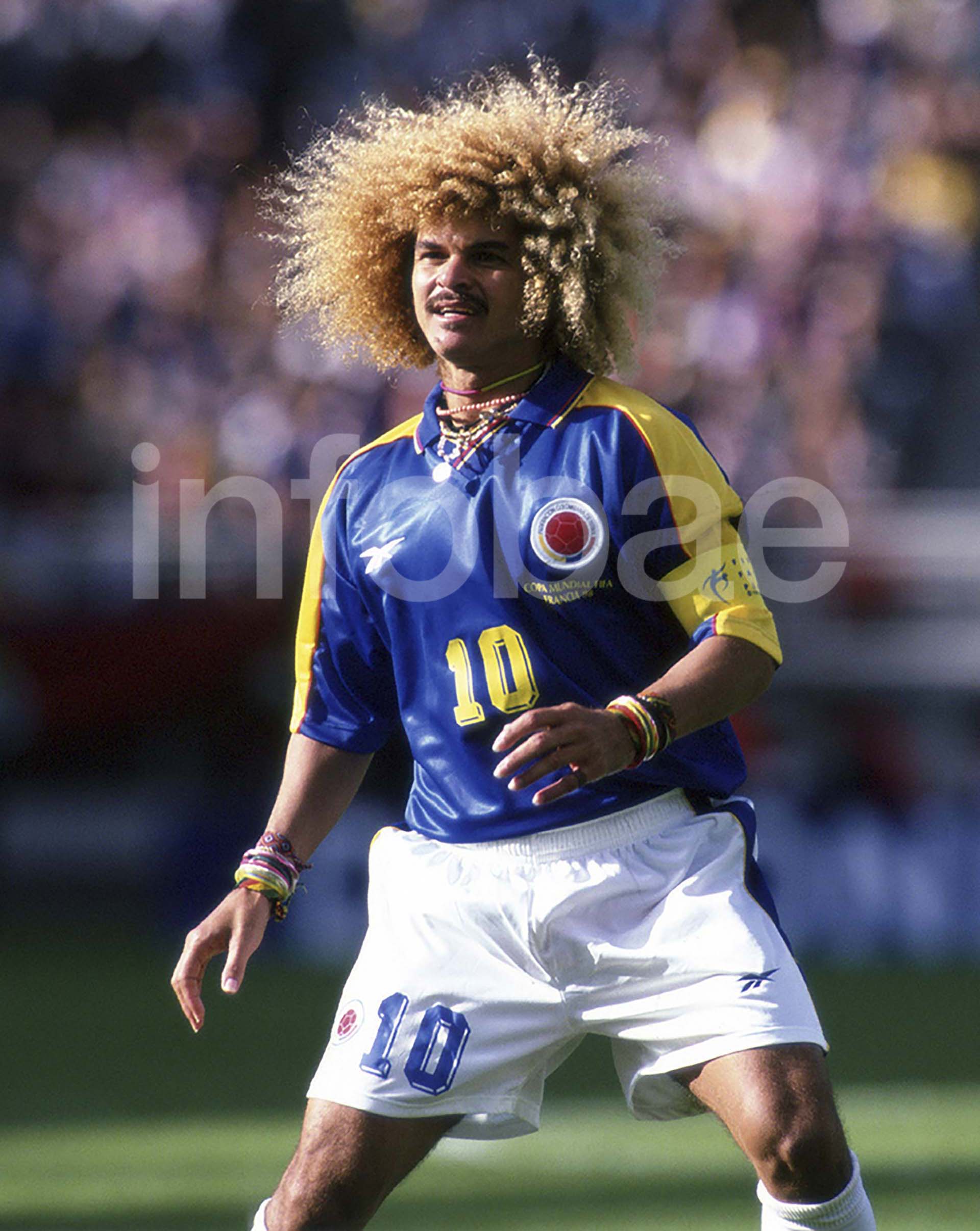 Carlos Valderrama, la gran figura de Colombia en el Mundial de Francia 1998