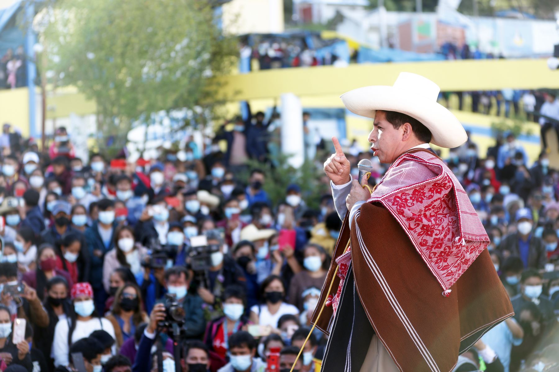El presidente Pedro Castillo viajó a Cajamarca el 13 de septiembre, en el marco de las acciones de gobierno descentralizado. Foto: Andina.