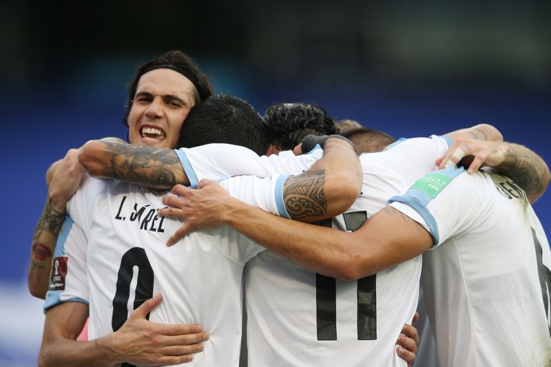 Uruguay viene de golear a Colombia (Reuters)