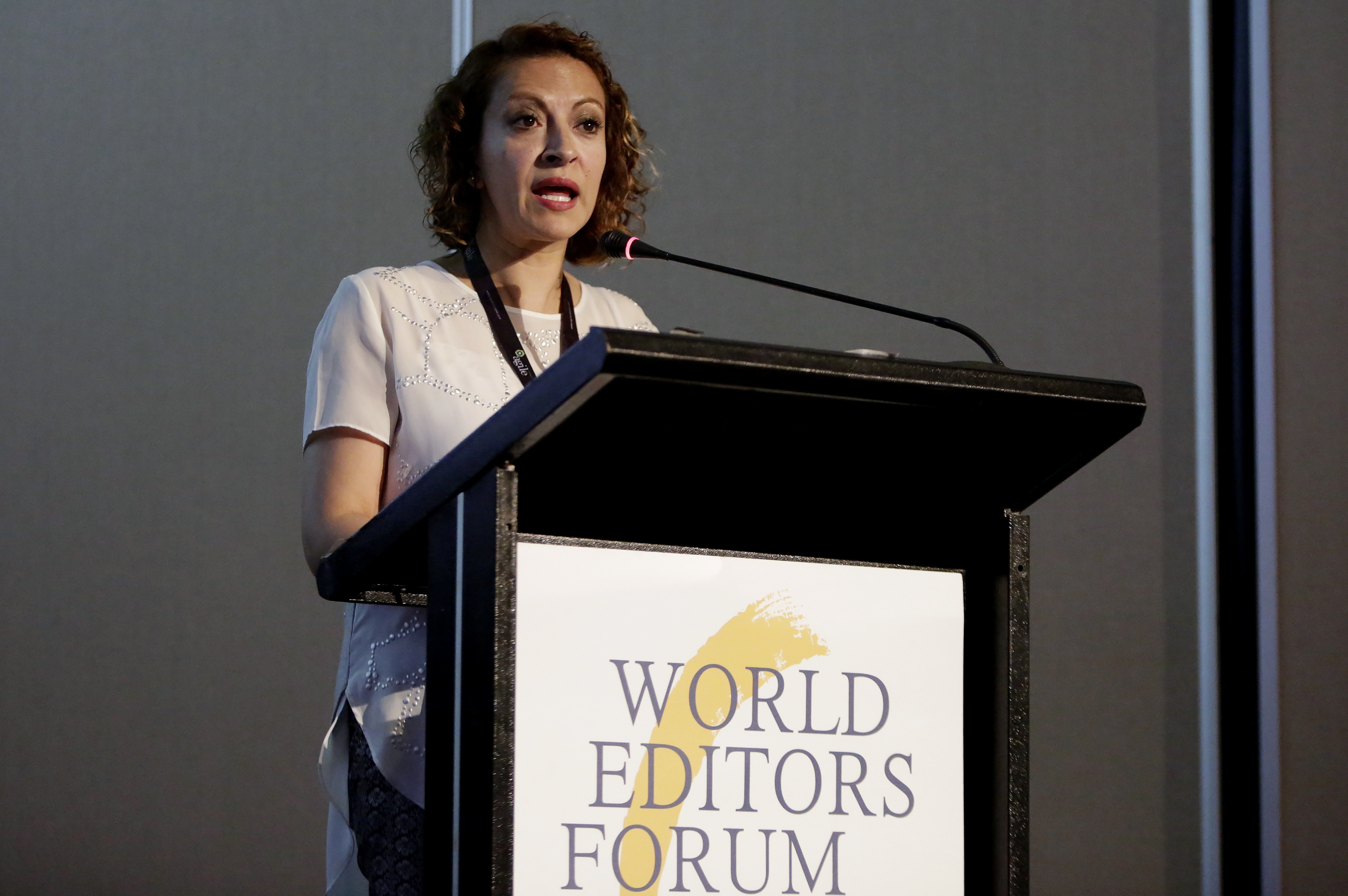 La periodista colombiana, Jineth Bedoya. EFE/RICARDO MALDONADO ROZO/Archivo 