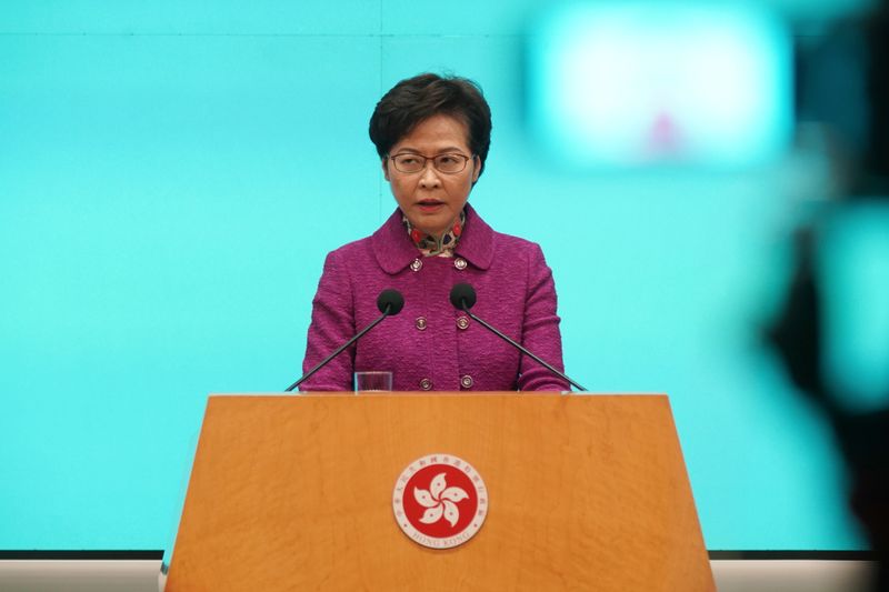 La jefa del Ejecutivo de Hong Kong y alineada con el régimen de Beijing, Carrie Lam, apoyó la iniciativa de Xi Jinping (Reuters)