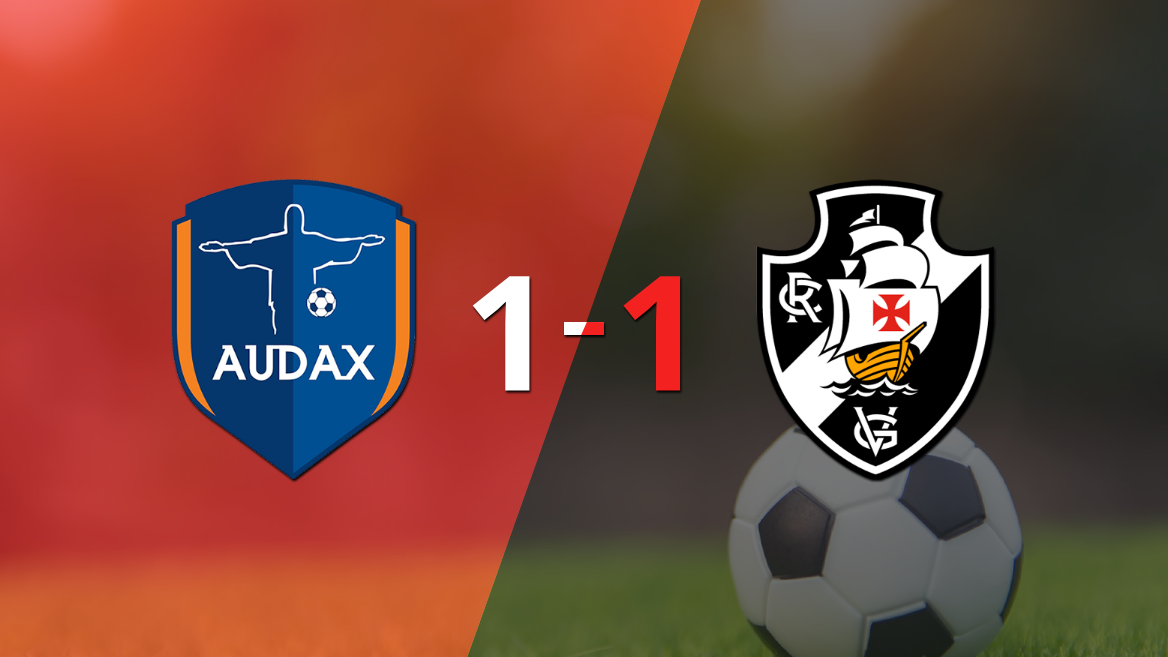 Audax-RJ y Vasco da Gama se reparten los puntos y empatan 1-1
