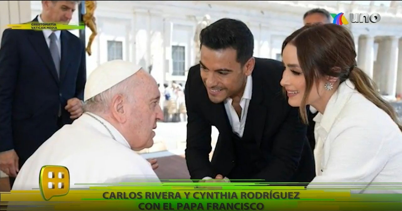 El Vaticano hizo públicas las fotografías, pero la pareja no habló acerca de este encuentro con el papa (Foto: captura de pantalla de Instagram/@ventaneandouno)