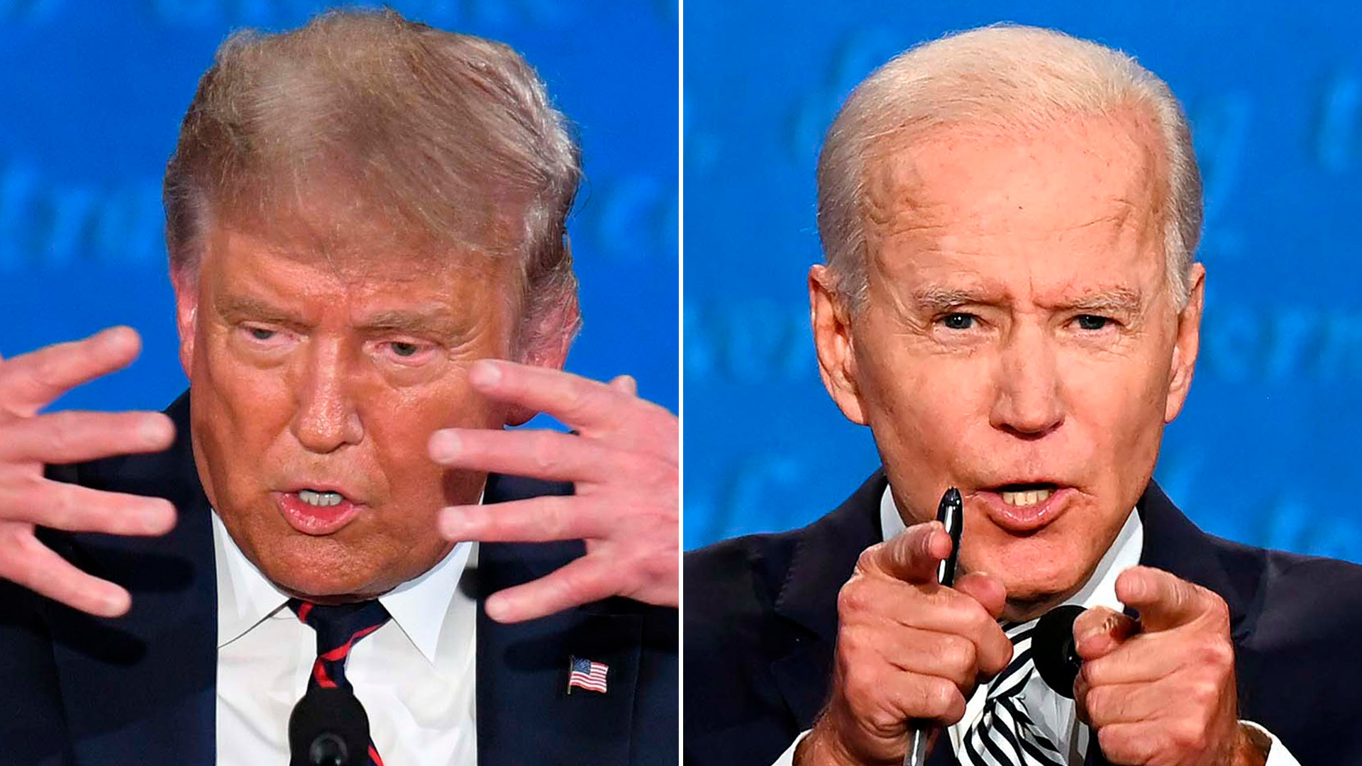 Donald Trump y Joe Biden completaron el primero de tres debates que realizarán antes de las elecciones del 3 de noviembre en EEUU