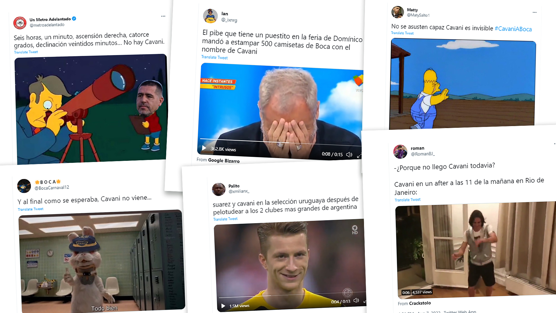 Estallaron los memes tras la caída del pase de Edinson Cavani a Boca: el Consejo de Fútbol y Luis Suárez, entre los apuntados