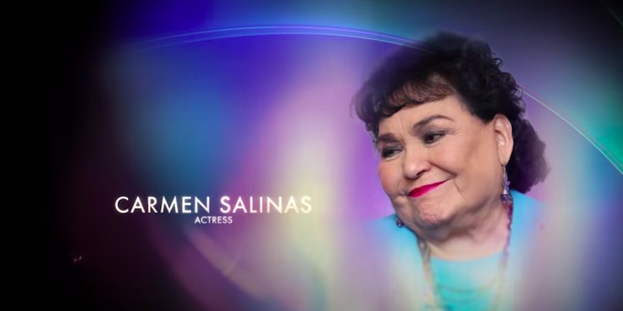 Homenajearon a Carmen Salinas, actriz mexicana, en los premios Oscar 2022 (Foto: Twitter / @CCCMexico)