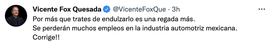(Foto: Captura de pantalla / Twitter @VicenteFoxQue)