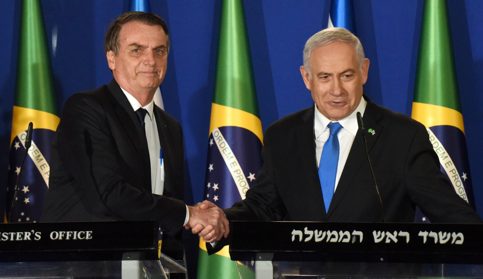 Jair Bolsonaro junto a Benjamin Netanyahu (Foto de Archivo/REUTERS)