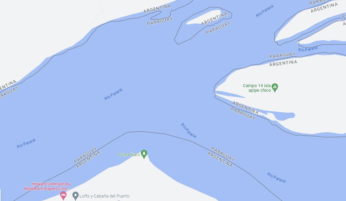 Las islas son argentinas, pero el agua que las rodea es de Paraguay