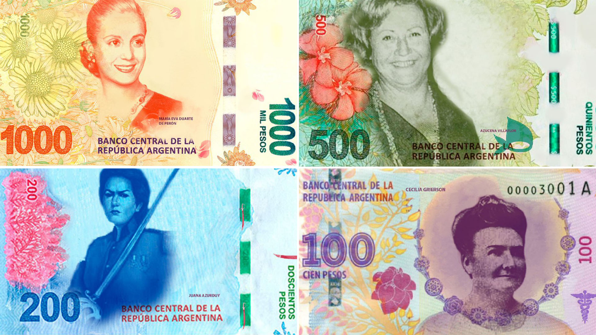 Hoy Alberto Fernández presentará los futuros billetes. En la imagen, una propuesta de 2020 que buscaba crear "billetes feministas"