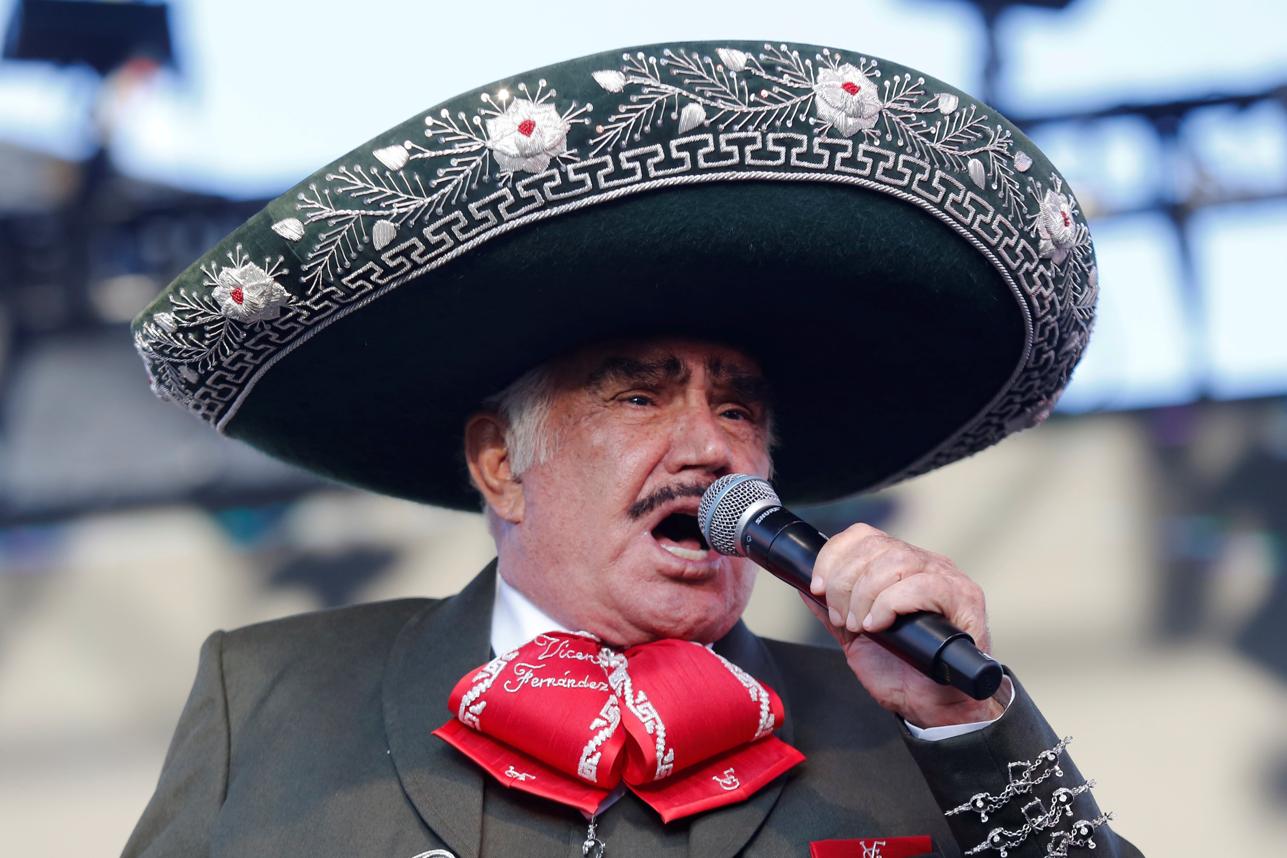 El cantante mexicano, Vicente Fernández. EFE/Francisco Guasco/Archivo
