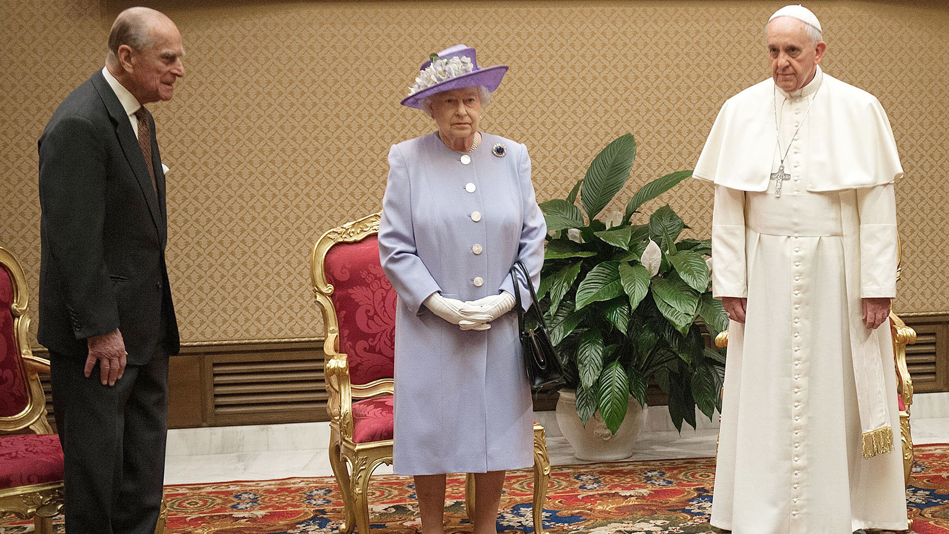3 de abril de 2014. Visita oficial de la reina Isabel II a la Ciudad del Vaticano