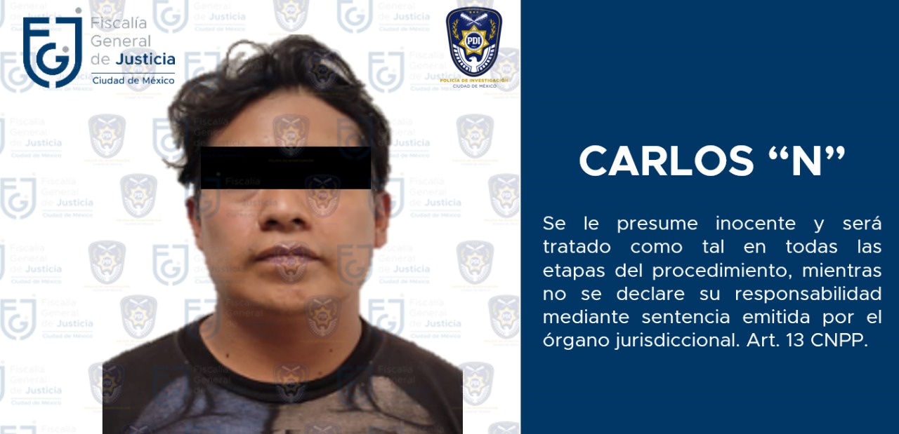 Uno de los acusados fue detenido en la alcaldía Tlalpan (Foto: @FiscaliaCDMX)