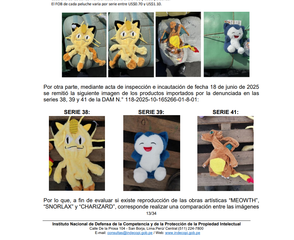 Nintendo gana otro caso en Per&uacute;: logra que multen a negocio peruano con m&aacute;s  de S/ 202 mil por comercializar peluches de Pok&eacute;mon ilegales - Infobae