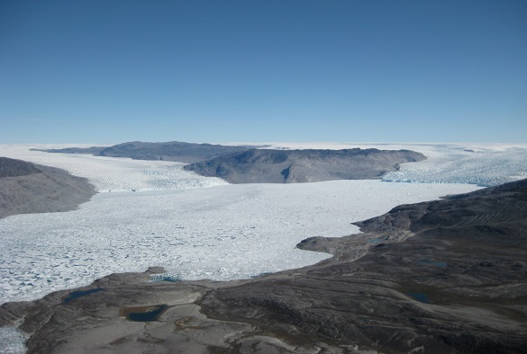 Glaciar en Groenlandia el 8 de marzo de 2021 (UNIVERSIDAD DE LIVERPOOL)