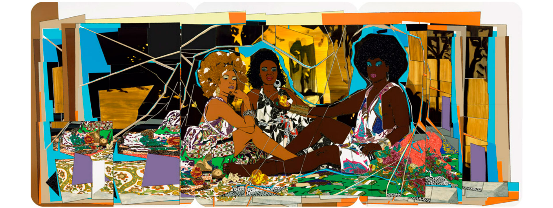 Le Déjeuner sur l’herbe: Les Trois Femmes Noires avec Monet