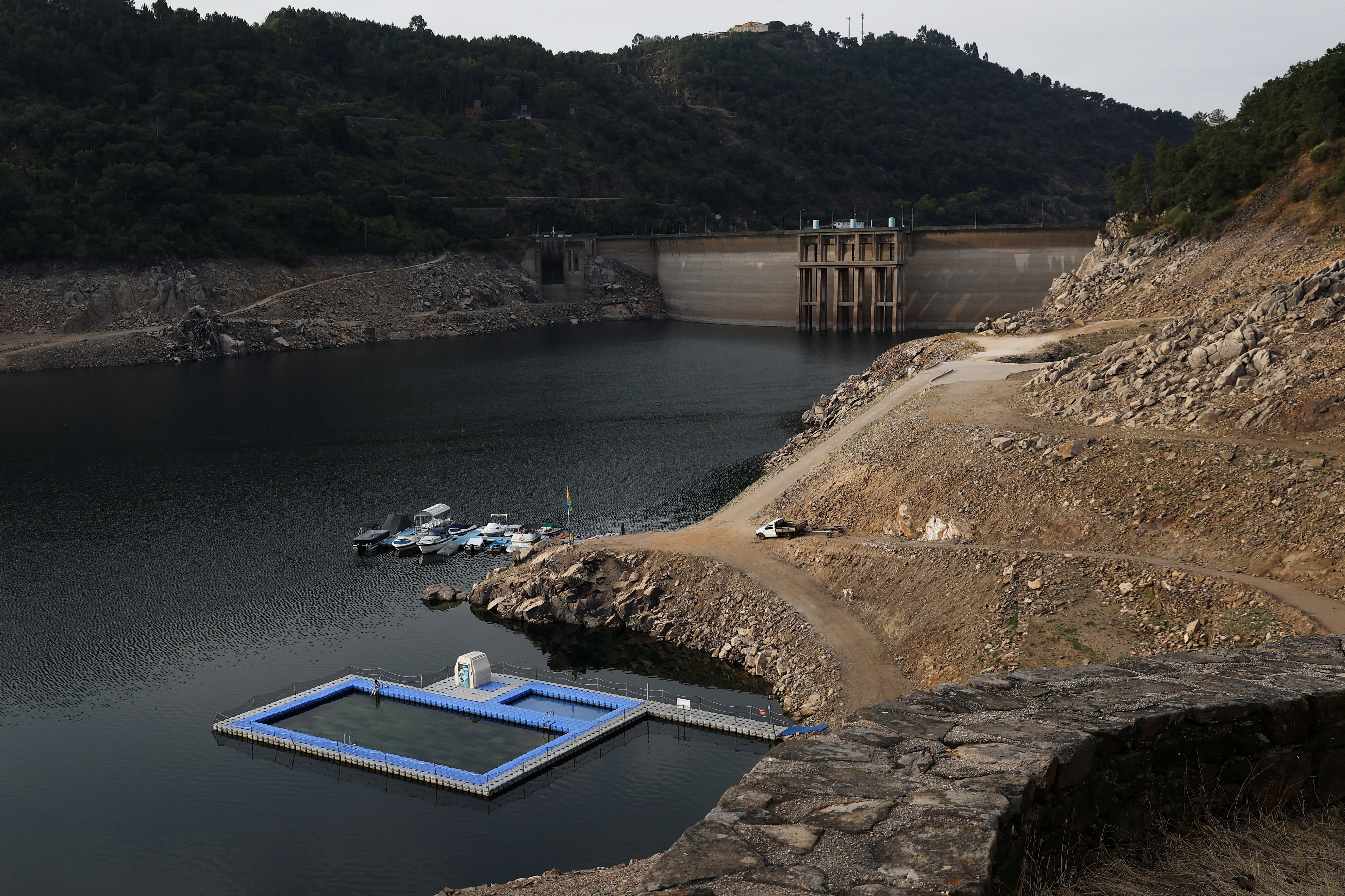 As reservas hídricas da barragem de Pedrógão (REUTERS / Rodrigo Antunes / Arquivo)