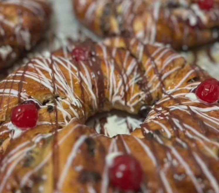 Imagen de uno de los tradicionales roscones de Guernika Pastelería. Foto: Instagram Guernika Pastelería