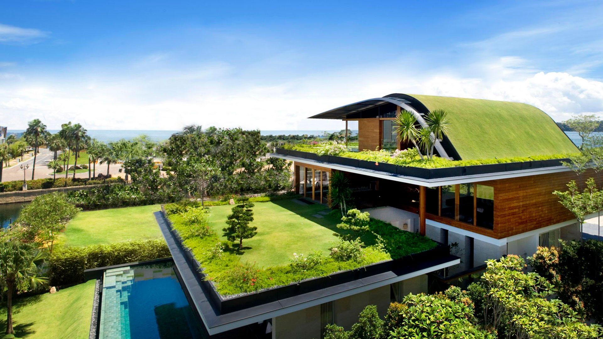 Terrazas verdes son favorables para que la casa sea amigable con el medio ambiente
