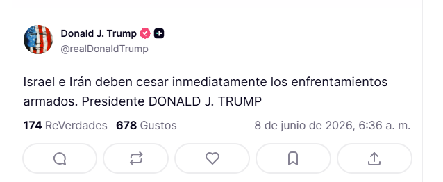 EN VIVO: Ir&aacute;n dijo que sigue abierto al di&aacute;logo tras el cese de los ataques contra Israel: 
