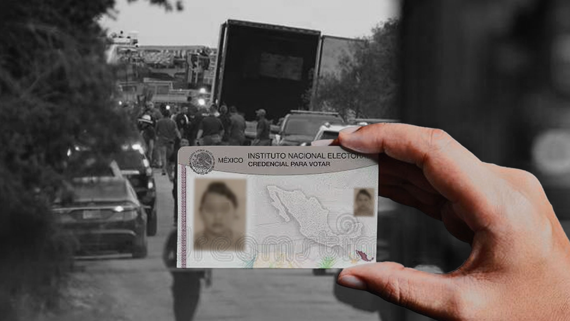 Las identificaciones fueron clave para localizar la nacionalidad de los fallecidos (Fotoarte: Jesús Avilés/Infobae México)