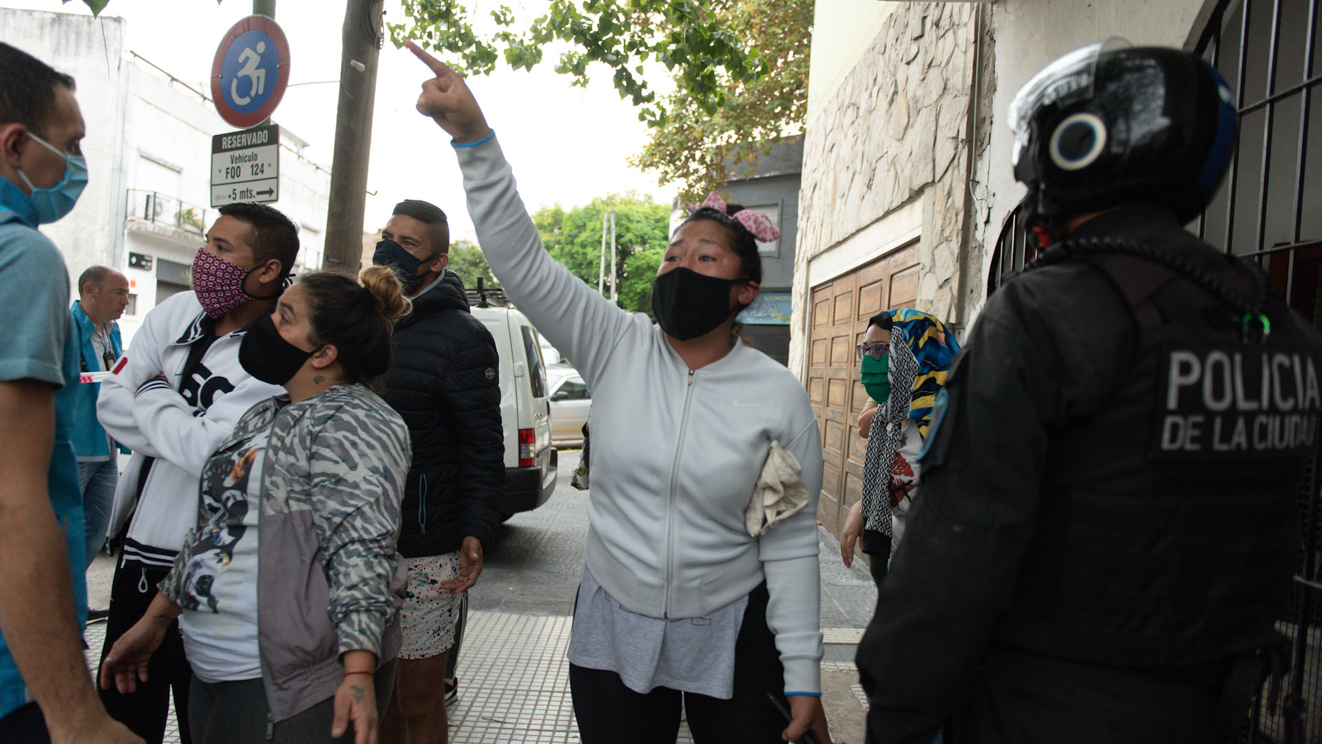 Familiares de algunos presos llegaron a la zona