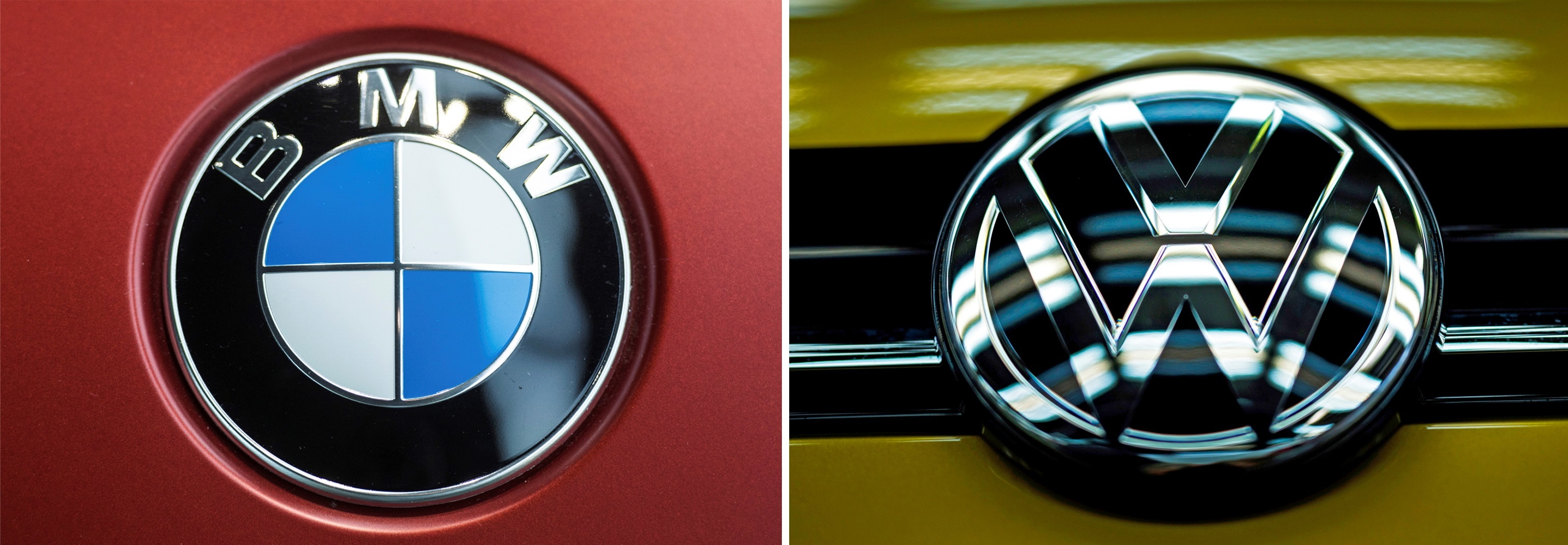 Los logos de BMW y Volkswagen, 2 de las 5 marcas alemanas en Top 10