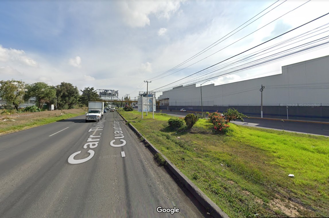 Tramo de la carretera Cuautitlán-Tlalnepantla (Captura de pantalla: Google Street)