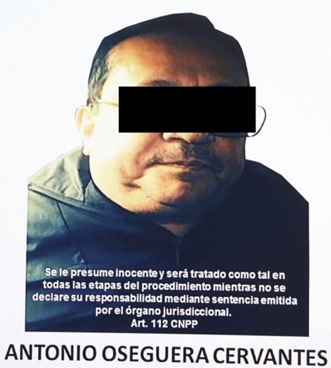 Antonio Oseguera Cervantes fue detenido la madrugada de este martes 20 de diciembre en la Zona Metropolitana de Guadalajara (Sedena) 